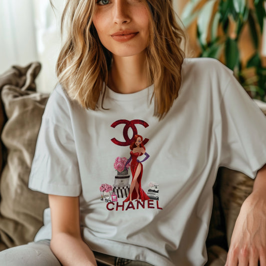 Jessica Rabbit Chanel Twist Graphic Tee