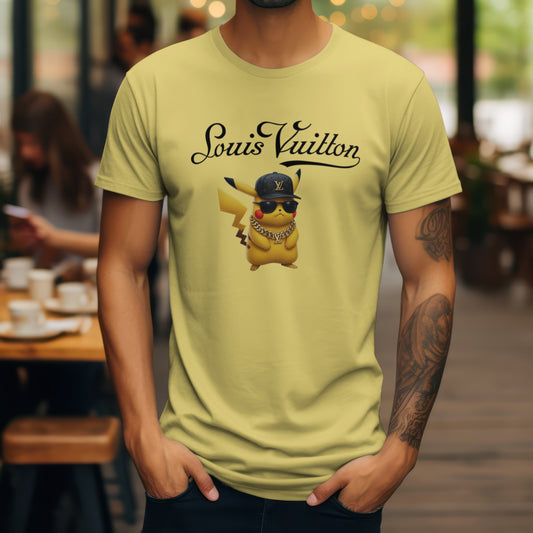 Pikachu x Louis Vuitton Luxury Streetwear Tee