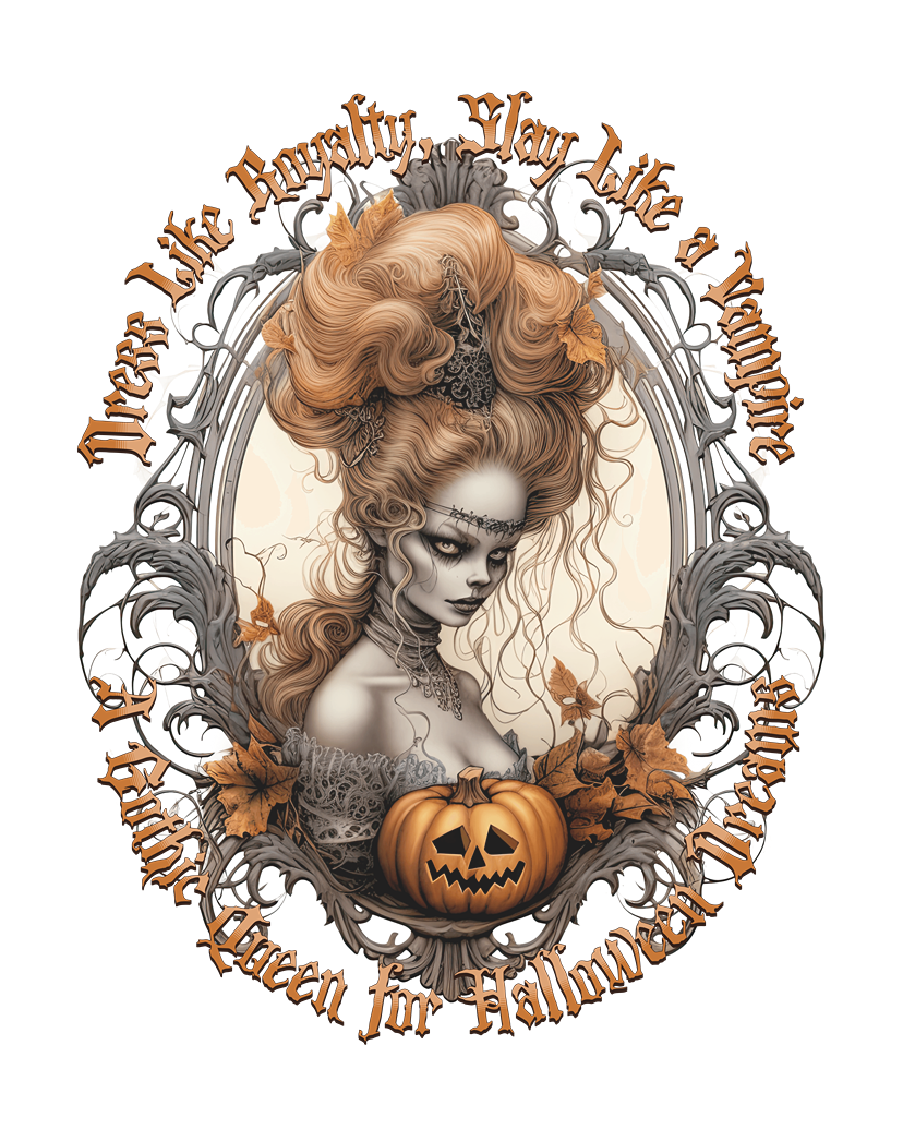 Halloween Queen - Festive Graphic T-Shirt